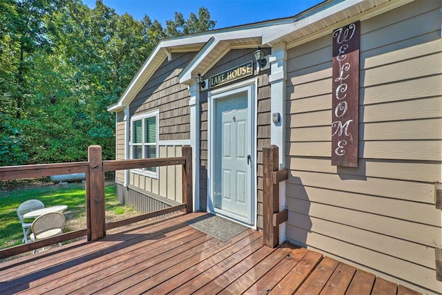 86 Crooked Oaks Ln, Broken Bow, OK 74728 - view of wooden deck