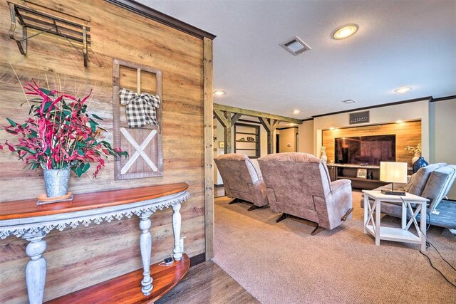 86 Crooked Oaks Ln, Broken Bow, OK 74728 - living area featuring recessed lighting