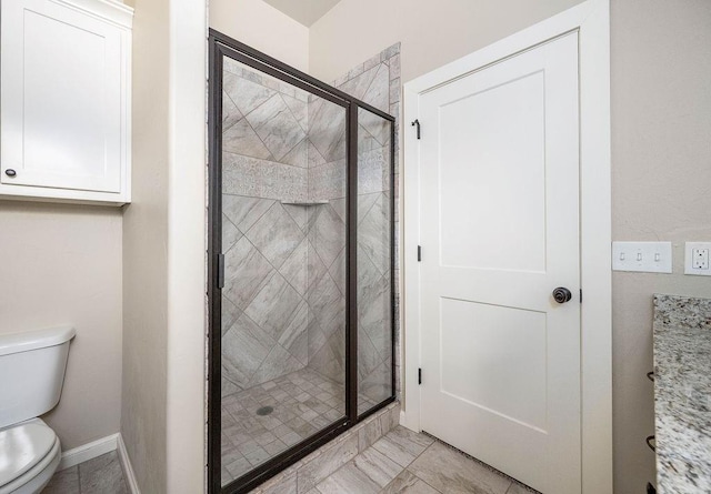 3000 Warwick Pl, Edmond, OK 73013 - full bath with toilet and a stall shower
