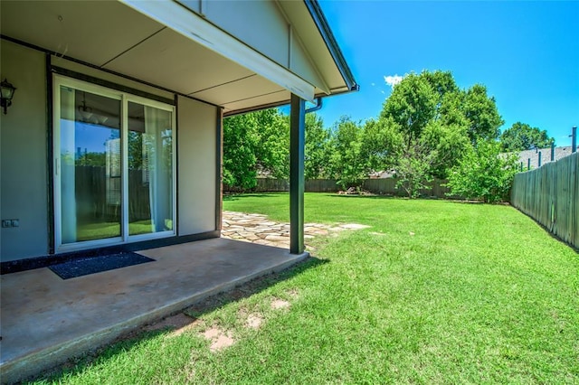 16408 Del Mar Dr, Edmond, OK 73013 - fenced backyard with a patio