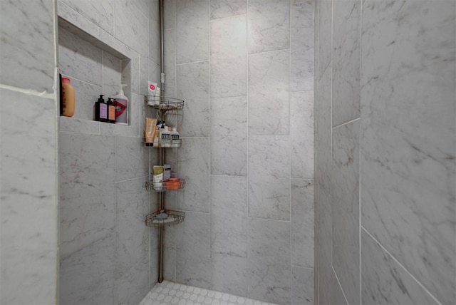 1001 Fountain Gate Cir, Norman, OK 73072 - bathroom with a tile shower