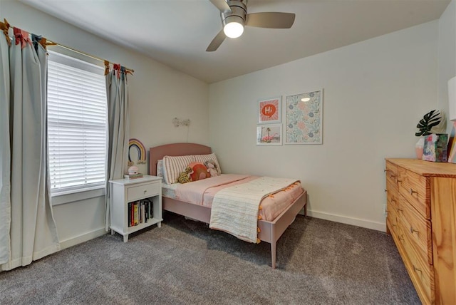 1001 Fountain Gate Cir, Norman, OK 73072 - carpeted bedroom featuring baseboards and a ceiling fan