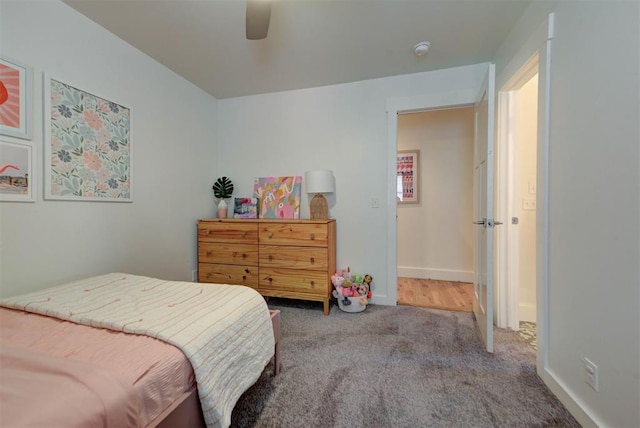 1001 Fountain Gate Cir, Norman, OK 73072 - bedroom featuring carpet and a ceiling fan