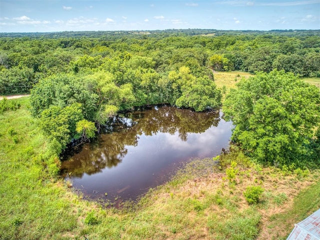 355370 E 970th Rd, Sparks, OK 74869 - drone / aerial view of a nearby body of water and a forest