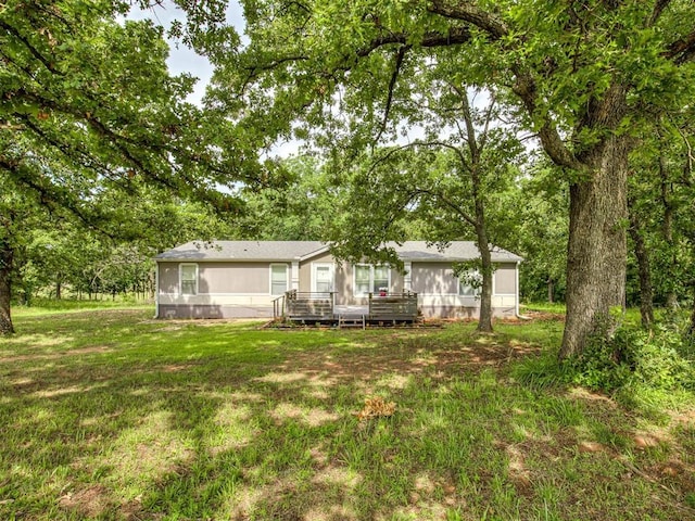 355370 E 970th Rd, Sparks, OK 74869 - back of house featuring a yard