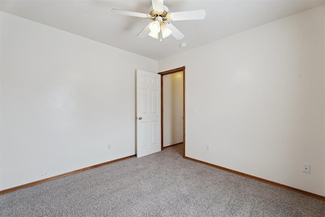 12417 Sussex Dr, Oklahoma City, OK 73130 - spare room with carpet floors and ceiling fan
