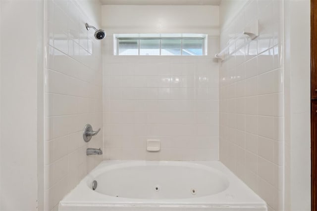 12417 Sussex Dr, Oklahoma City, OK 73130 - bathroom featuring a combined bath / shower with jetted tub