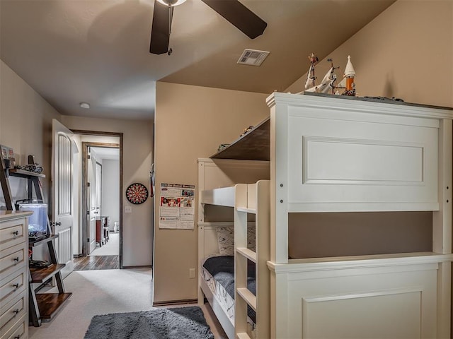 16208 Windrush Pl, Edmond, OK 73013 - bedroom with ceiling fan and carpet flooring