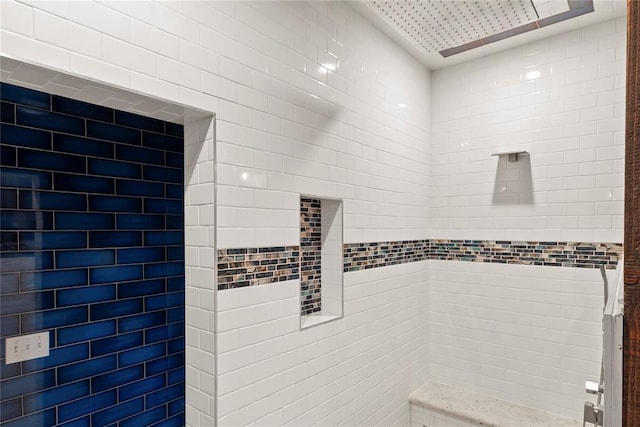 180 Black Jack Trl, Hochatown, OK 74728 - bathroom view of a tile shower