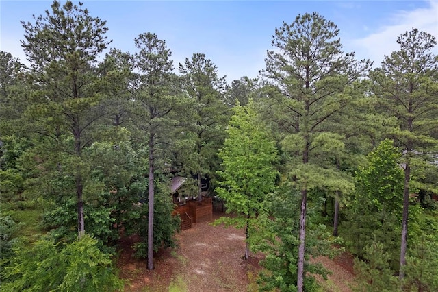 180 Black Jack Trl, Hochatown, OK 74728 - view of yard featuring a forest view
