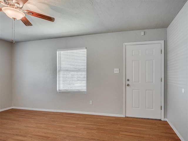 118 W Marshall Dr, Oklahoma City, OK 73110 - spare room with light wood-type flooring and ceiling fan