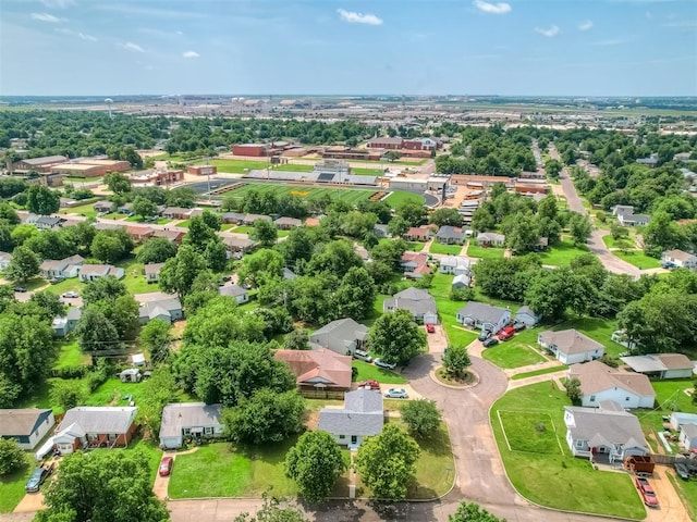 118 W Marshall Dr, Oklahoma City, OK 73110 - aerial view of residential area with a tree filled landscape