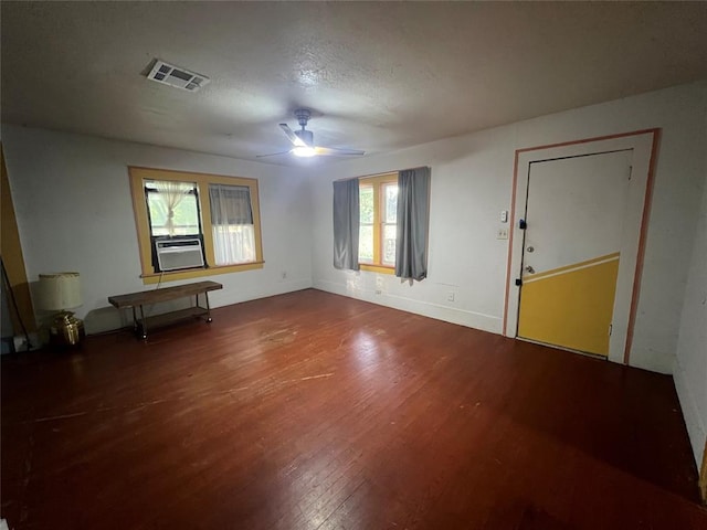 316 N University Blvd, Norman, OK 73069 - spare room featuring wood finished floors, a ceiling fan, and cooling unit