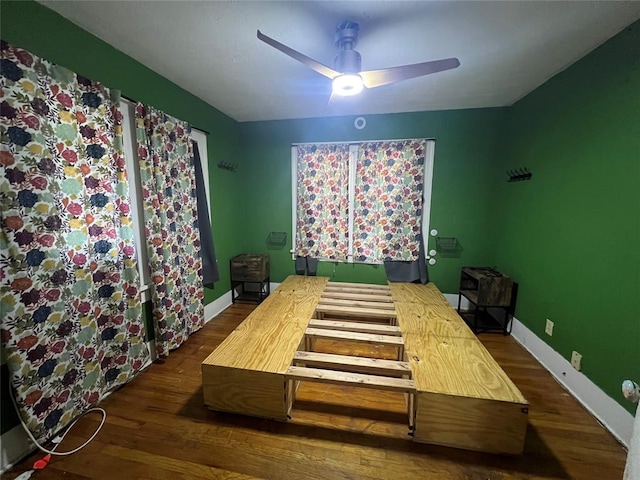 316 N University Blvd, Norman, OK 73069 - dining room with wood finished floors and ceiling fan
