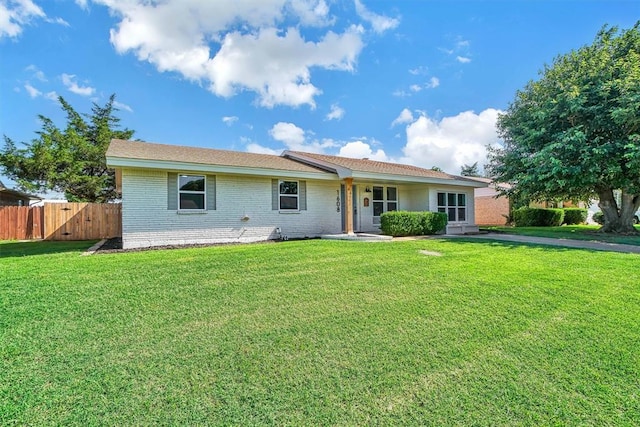 1608 Truman Dr, Altus, OK 73521 - ranch-style home with brick siding and covered porch