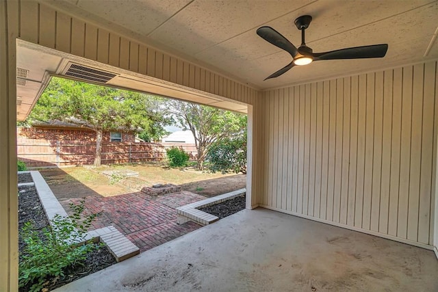 1608 Truman Dr, Altus, OK 73521 - view of patio / terrace featuring ceiling fan