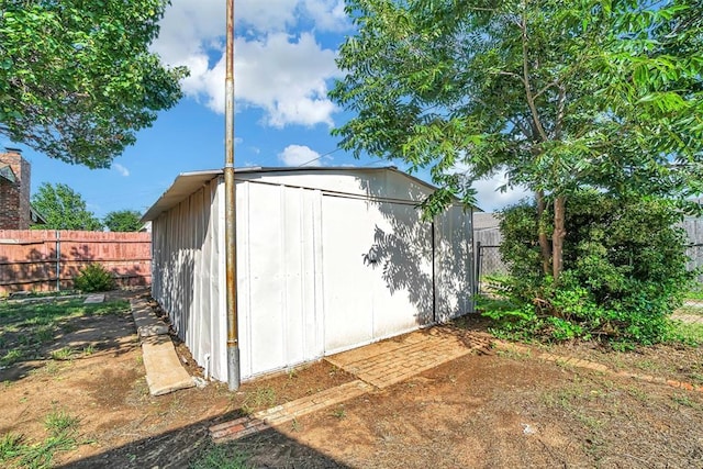 1608 Truman Dr, Altus, OK 73521 - view of shed with a fenced backyard