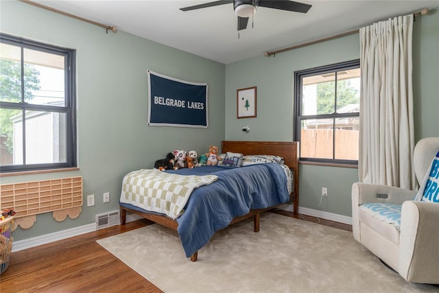 1503 Brighton Ave, Oklahoma City, OK 73120 - bedroom featuring baseboards and a ceiling fan