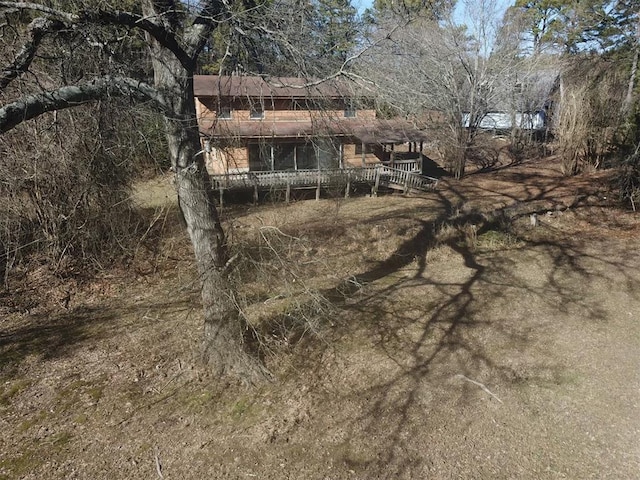 18792 W State Highway 3, Wright City, OK 74745 - back of property featuring a deck