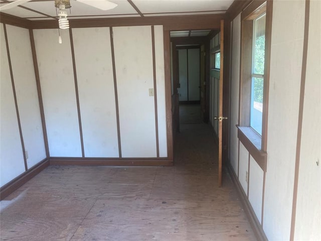18792 W State Highway 3, Wright City, OK 74745 - spare room with ceiling fan