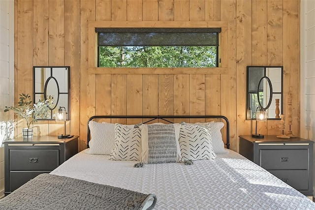42 Hickory Ridge Rd, Broken Bow, OK 74728 - bedroom featuring wooden walls