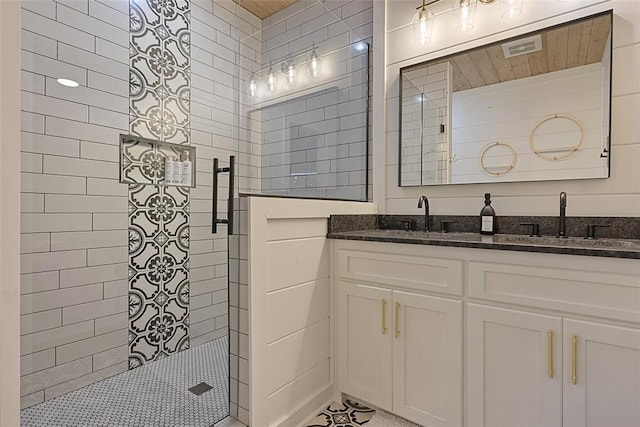42 Hickory Ridge Rd, Broken Bow, OK 74728 - full bath featuring tiled shower and double vanity