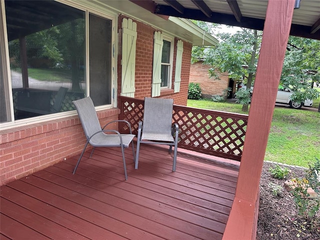 112 Burk Way, Del City, OK 73115 - view of deck