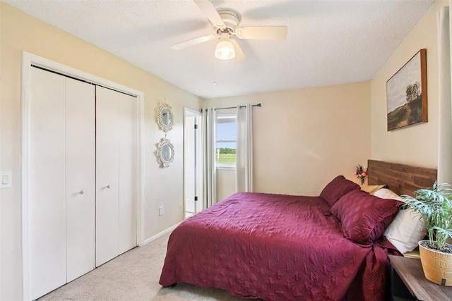 870 S Cemetery Rd Unit 2940, Tuttle, OK 73089 - bedroom featuring carpet, a closet, and ceiling fan