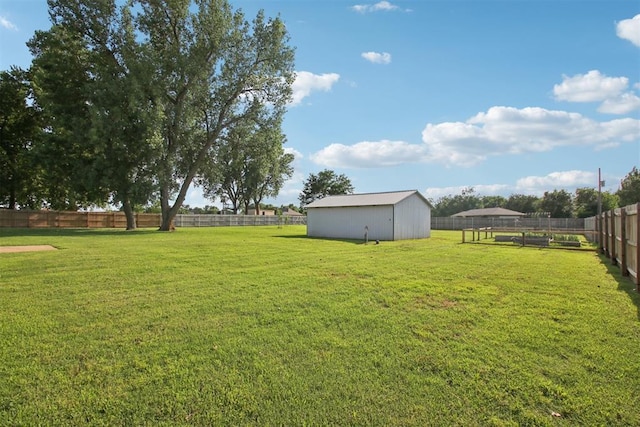 870 S Cemetery Rd Unit 2940, Tuttle, OK 73089 - fenced backyard with an outbuilding