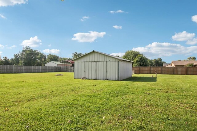870 S Cemetery Rd Unit 2940, Tuttle, OK 73089 - fenced backyard featuring an outdoor structure