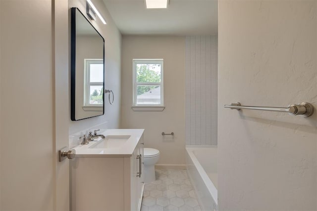 1109 NE 17th St, Oklahoma City, OK 73111 - full bathroom with vanity and tile patterned flooring