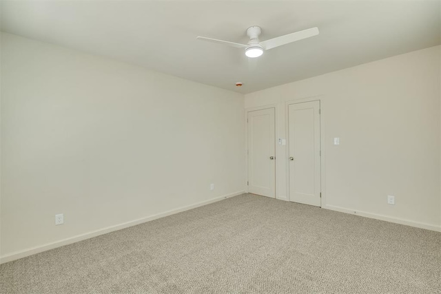 1109 NE 17th St, Oklahoma City, OK 73111 - empty room with ceiling fan and light colored carpet