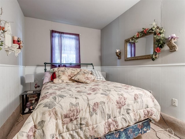 3900 Chetwood Dr, Del City, OK 73115 - carpeted bedroom with a wainscoted wall