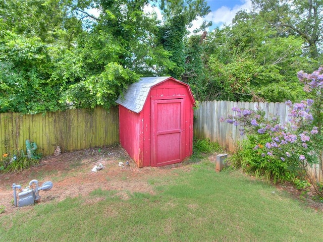3900 Chetwood Dr, Del City, OK 73115 - view of shed with a fenced backyard