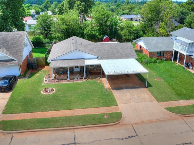 3900 Chetwood Dr, Del City, OK 73115 - view from above of property