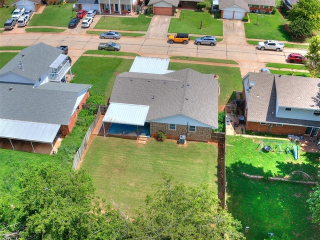 3900 Chetwood Dr, Del City, OK 73115 - aerial perspective of suburban area
