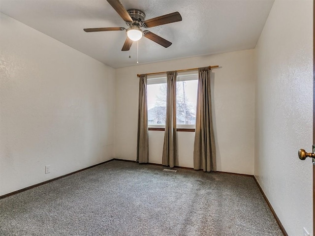 2912 Smiling Hill Blvd, Edmond, OK 73013 - carpeted spare room with ceiling fan and baseboards