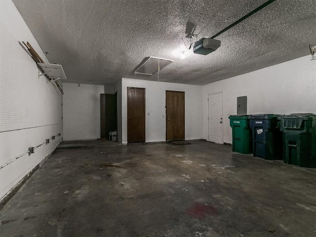 2912 Smiling Hill Blvd, Edmond, OK 73013 - garage with a garage door opener and electric panel