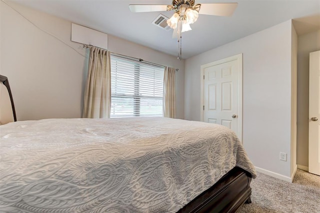 2161 Native Dancer Dr, Choctaw, OK 73020 - bedroom with carpet and a ceiling fan