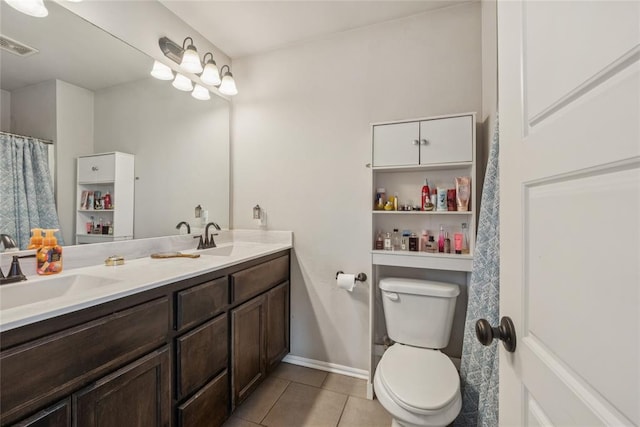 4116 NW 154th St, Edmond, OK 73013 - full bath featuring tile patterned flooring and double vanity