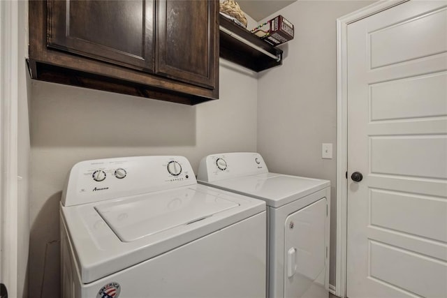 4116 NW 154th St, Edmond, OK 73013 - washroom featuring cabinet space and washer and dryer