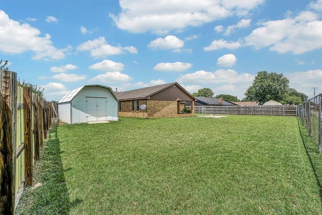 908 S Trail Dr, Altus, OK 73521 - fenced backyard featuring a storage unit