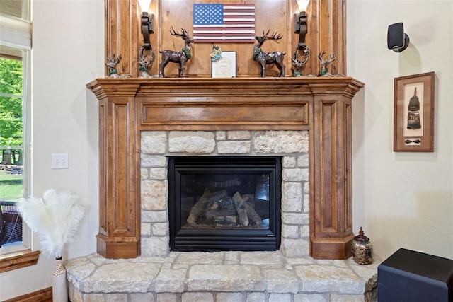 227 Quail Hollow Way, Choctaw, OK 73020 - detailed view of a fireplace