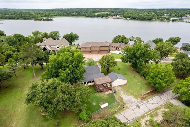 80 E Shore Dr, Arcadia, OK 73007 - bird's eye view of a nearby body of water