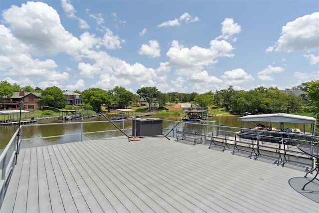80 E Shore Dr, Arcadia, OK 73007 - dock featuring a water view