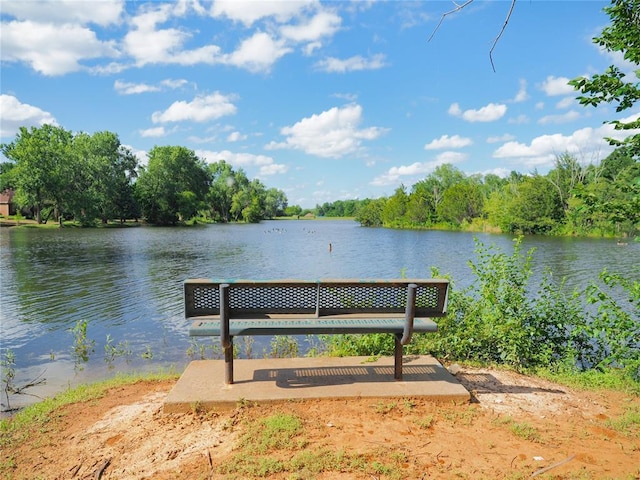 1209 Fox Bluff Ct, Edmond, OK 73034 - dock area with a water view