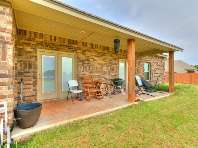 2395 County Road 1260, Blanchard, OK 73010 - view of patio with area for grilling