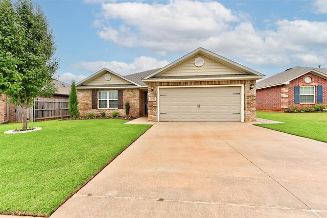11704 NW 135th Ter, Piedmont, OK 73078 - single story home featuring concrete driveway, a garage, and brick siding