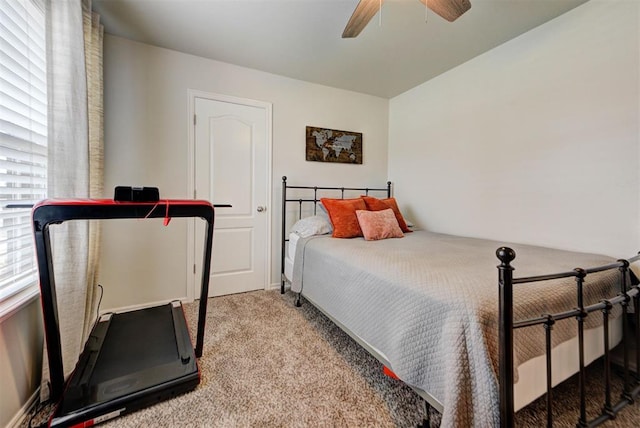 11704 NW 135th Ter, Piedmont, OK 73078 - carpeted bedroom featuring a ceiling fan