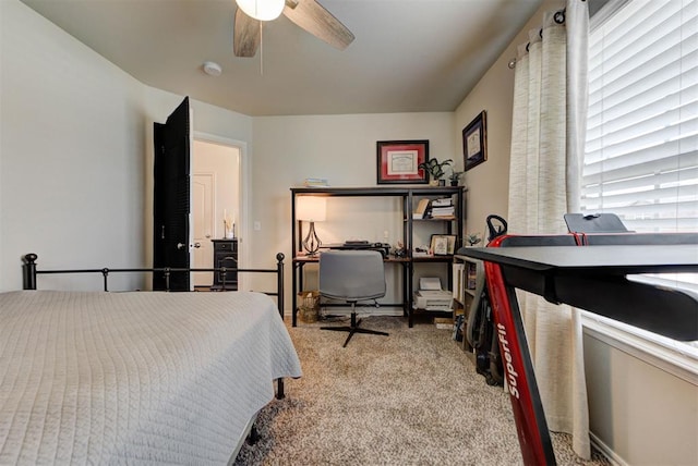 11704 NW 135th Ter, Piedmont, OK 73078 - bedroom featuring carpet and ceiling fan